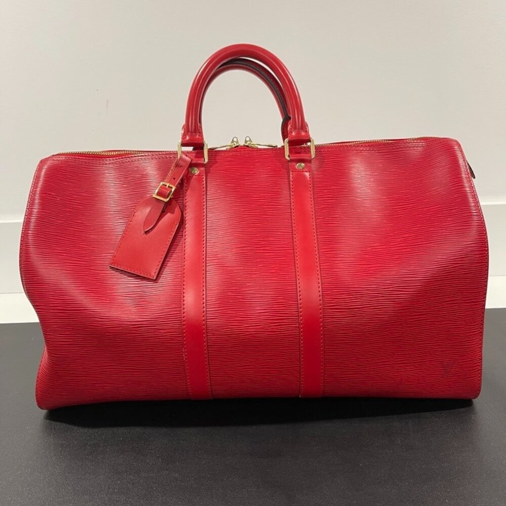 Louis Vuitton Epi Leather Weekender Bag 45 Vintage (176315)